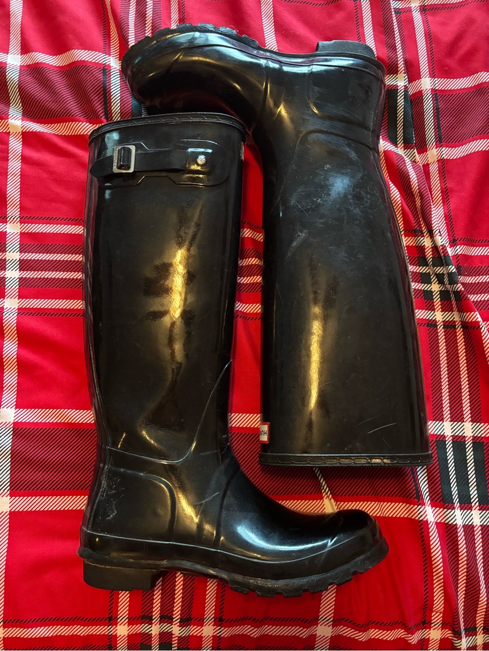 Hunter Black Women's Tall Rain Boots